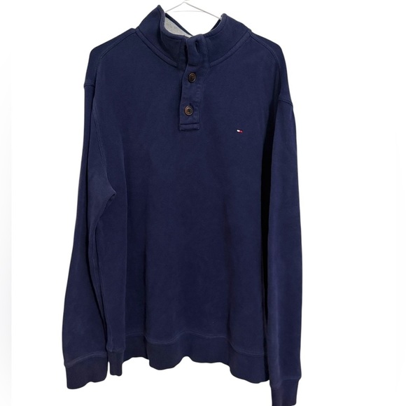 Vintage Tommy Hilfiger Button Pullover Sweater Y2K XL - Picture 1 of 4